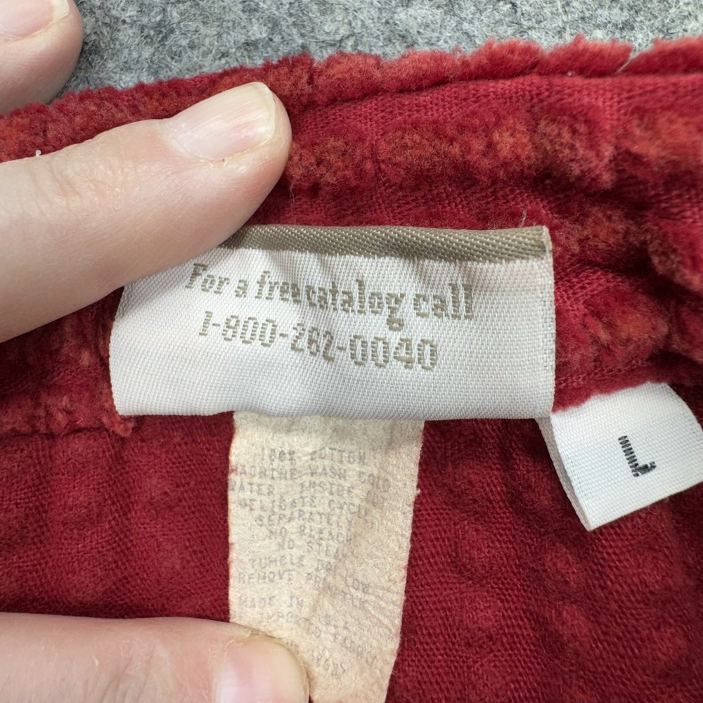 VTG COLDWATER CREEK Cordory Jacket mens Large Button Down Red Pockets Dadcore - Picture 6 of 10